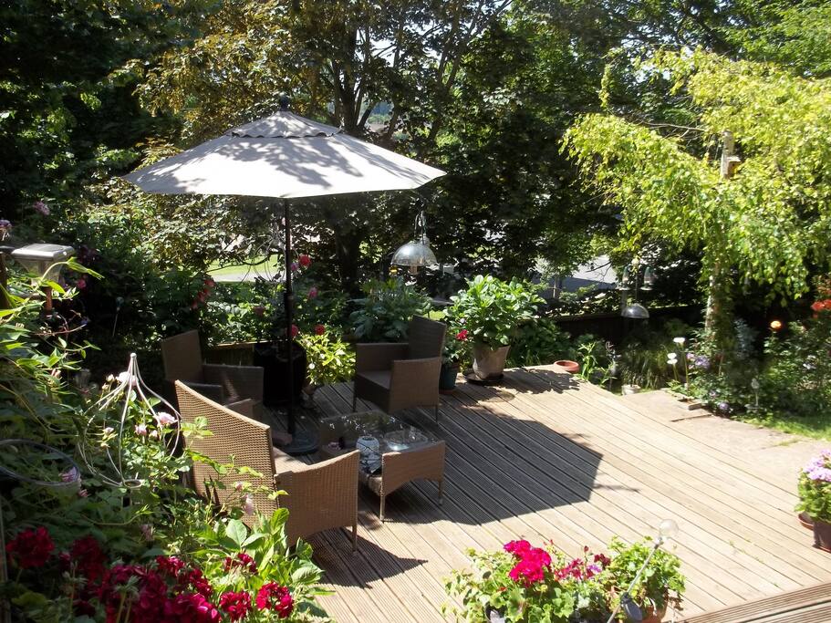 Seating area in the garden
