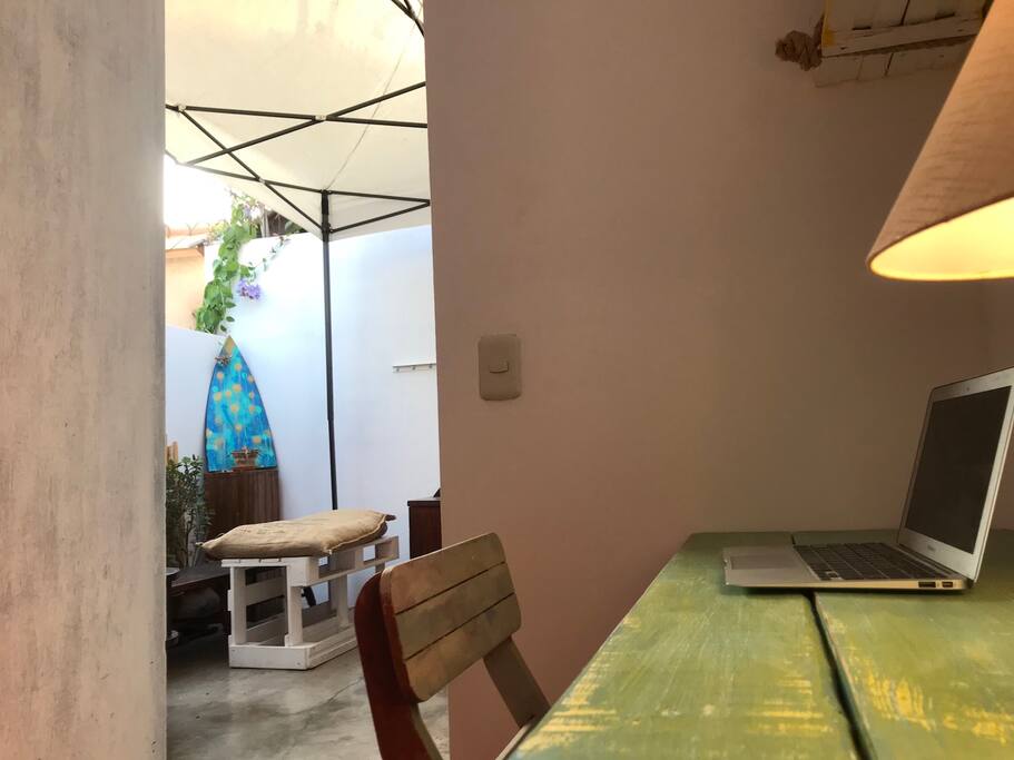 View of the terrace from your room