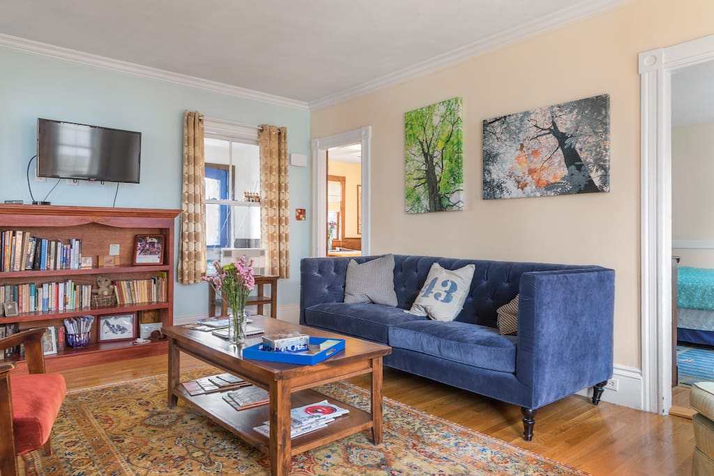 Spacious living room awaits you.