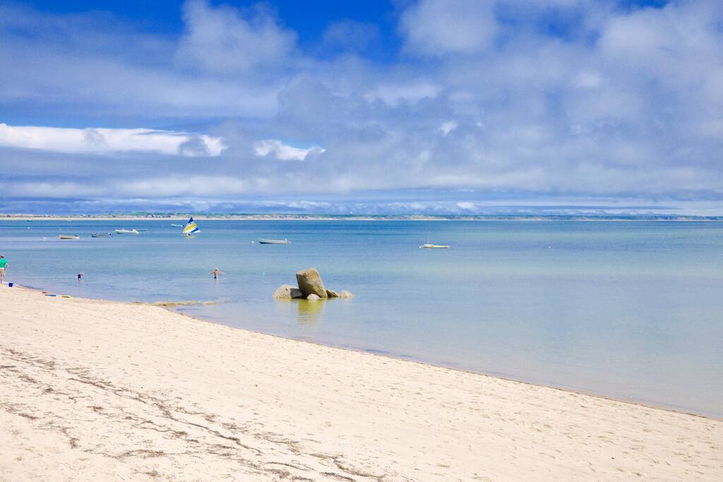Serene beach 50 steps away