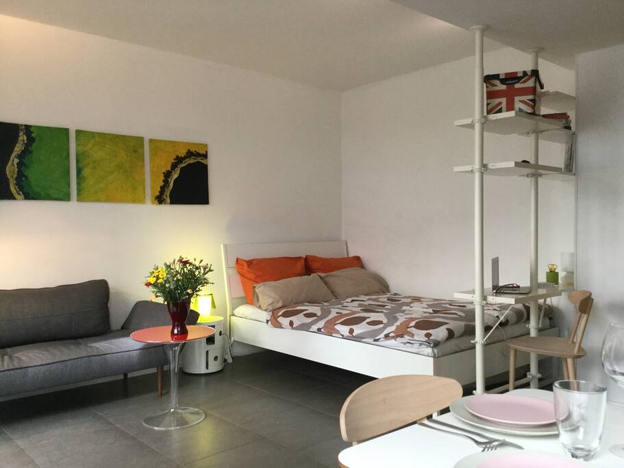 Sofa bed and double bed