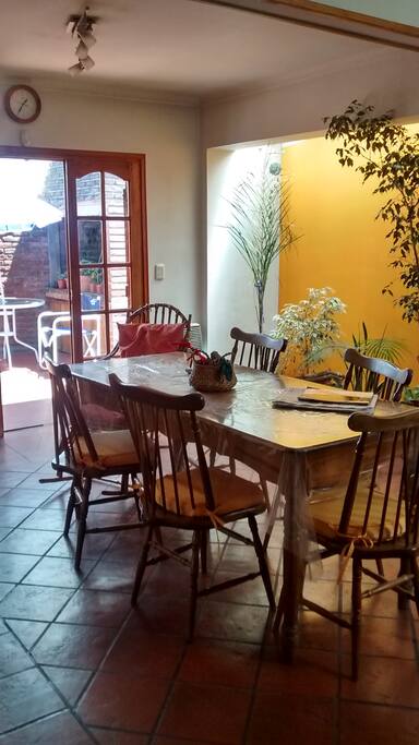 cocina y patio
