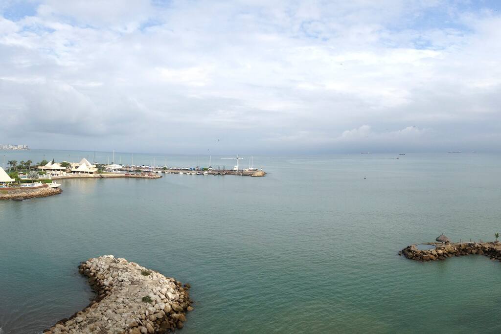 Vista desde el balcón......