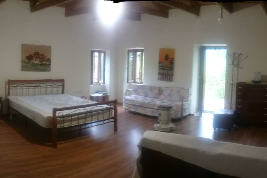 Panoramic view of the bedroom