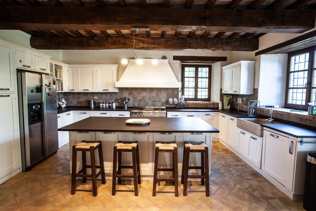Fully stocked and equipped kitchen