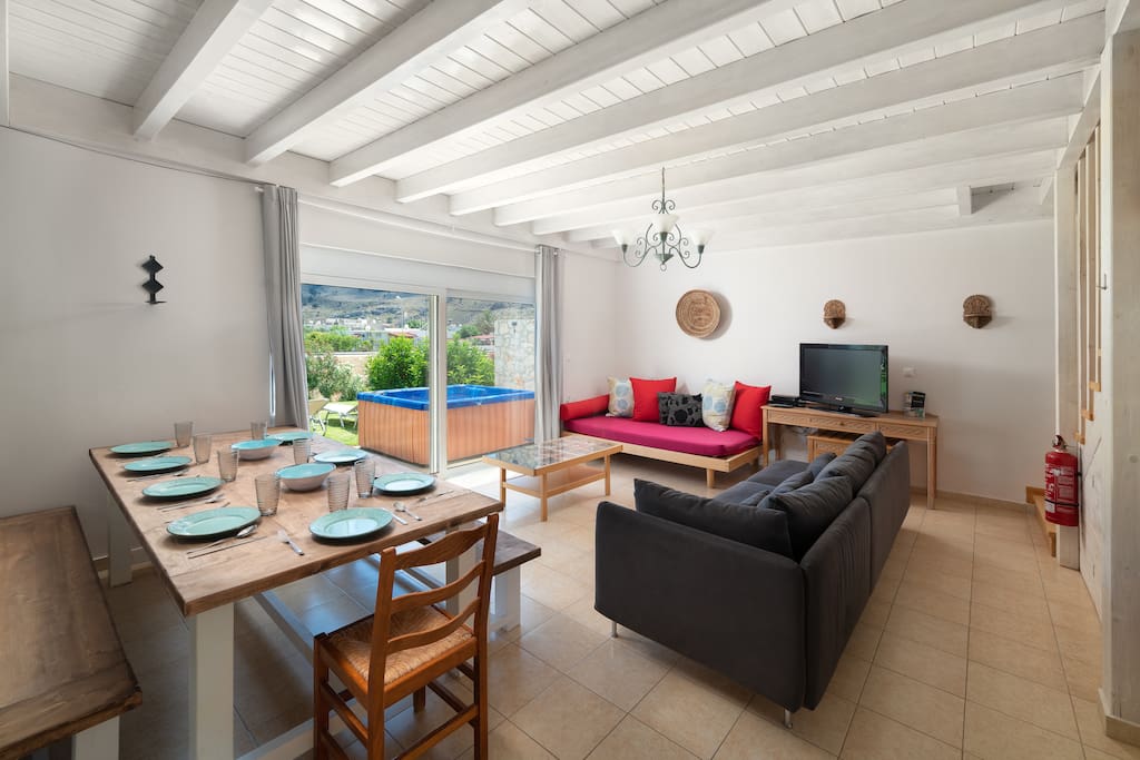 Dinning table and living room