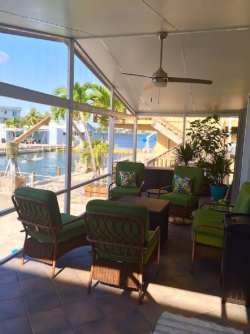 Large screened porch.