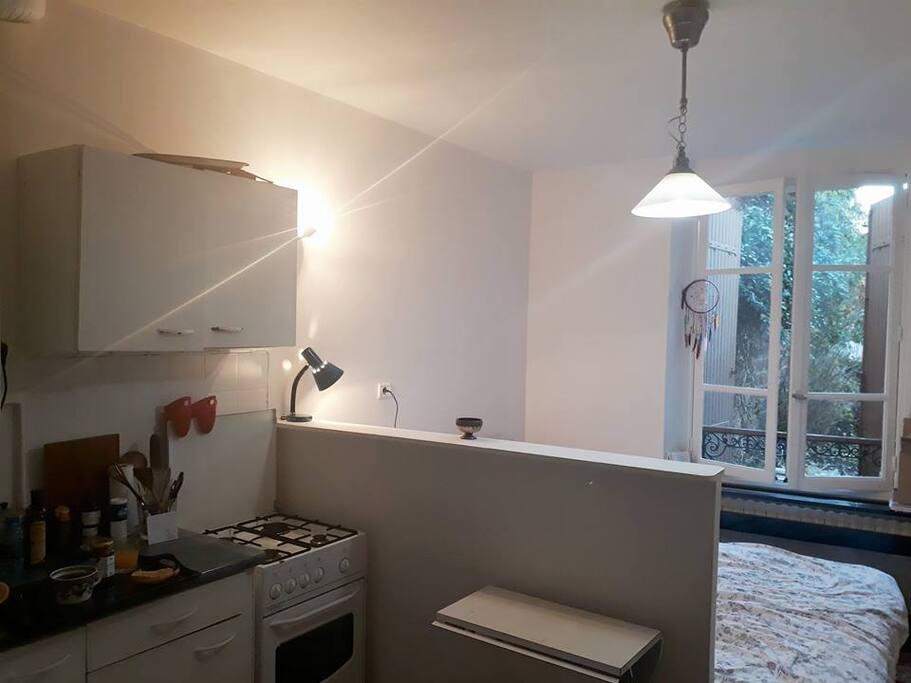 Cuisine ouverte sur chambre
