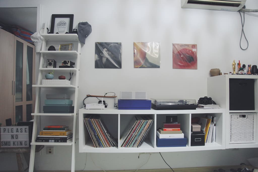Bluetooth Speaker System & Vintage Record Player.
