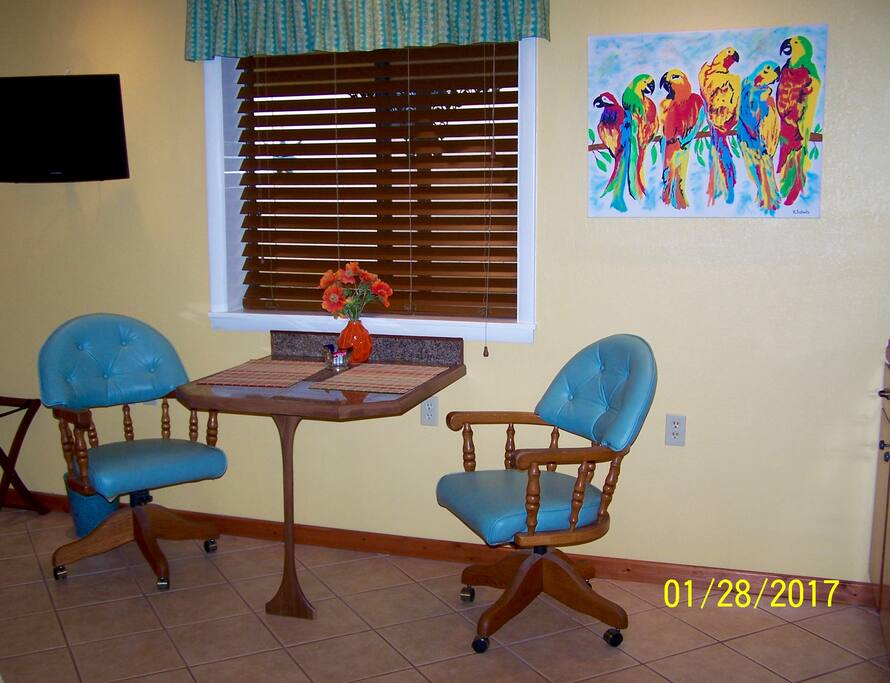 Table and chairs