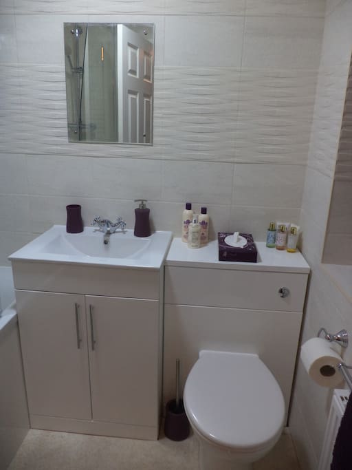 Guest bathroom with new suite