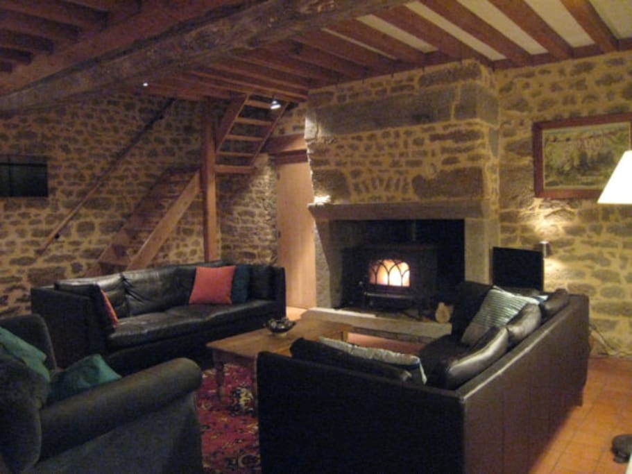 living room on a winter's evening