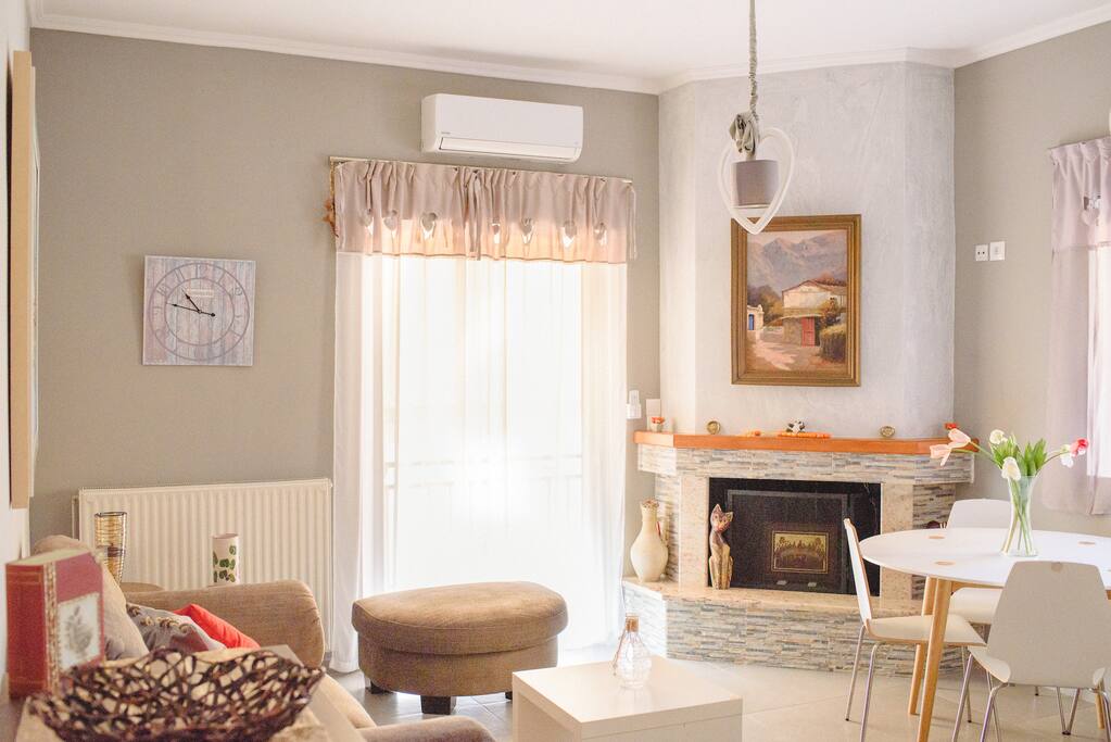 living room and dining table