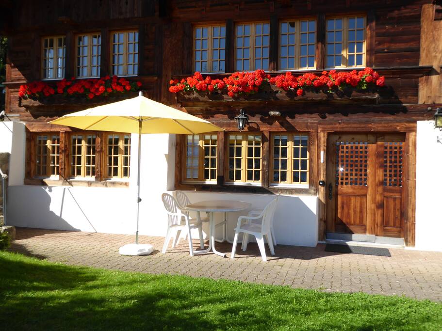 Sitzplatz seeseitig