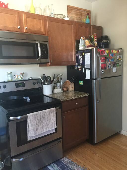 Fridge and stove