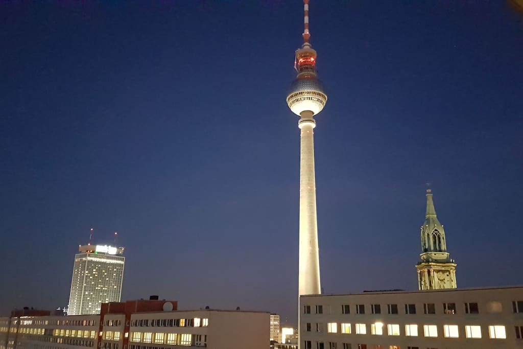 Your view at night from the room