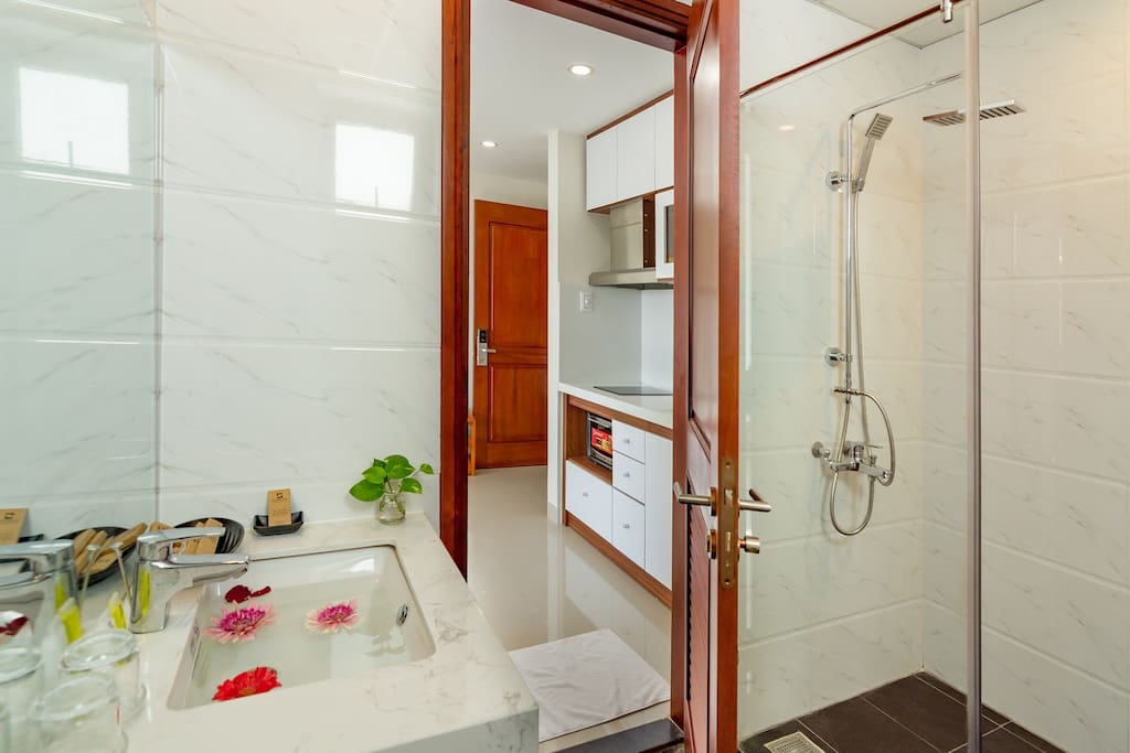 Bathroom and kitchen