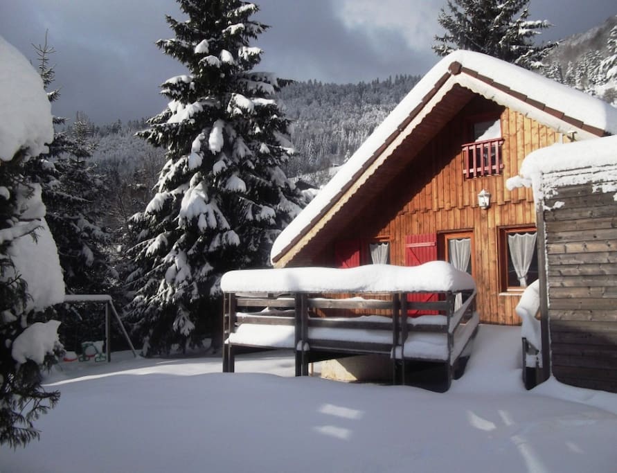 Chalet en hiver