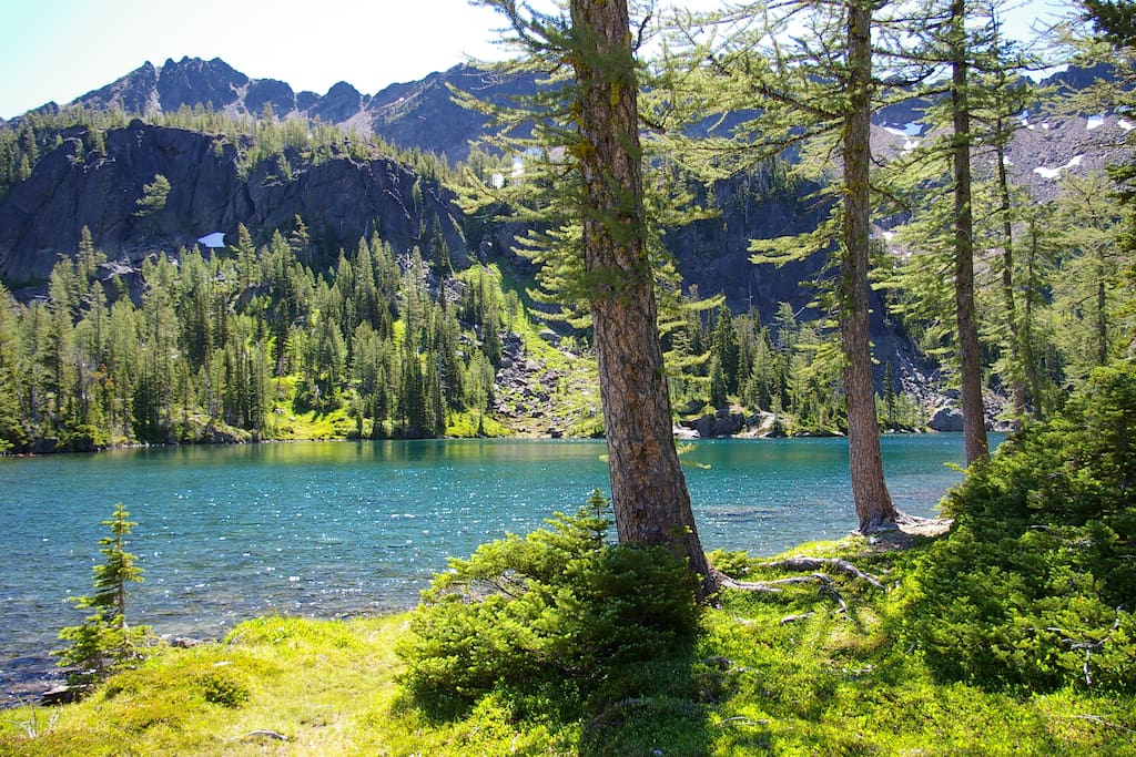 One of the Alpine Lakes accessible from High Camp