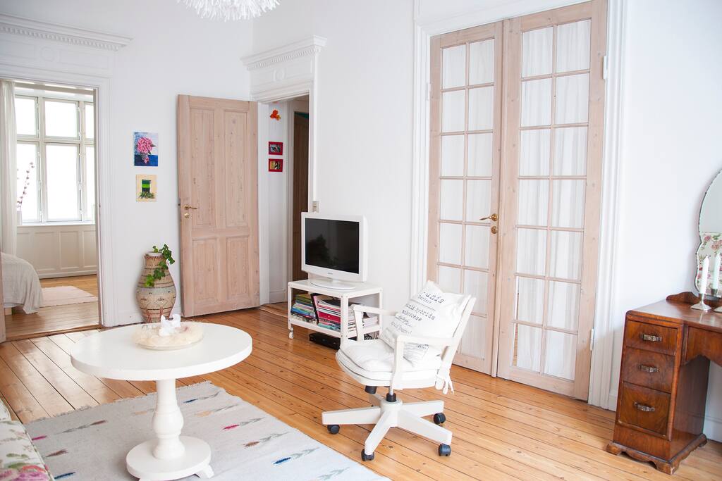 Entrance to your private living room and bedroom.