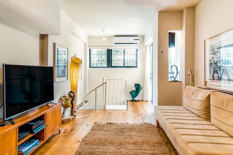 Peaceful Luxury Duplex Apartment close to Dizengoff Square