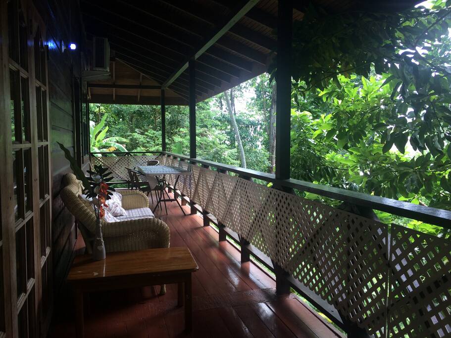 Private back deck