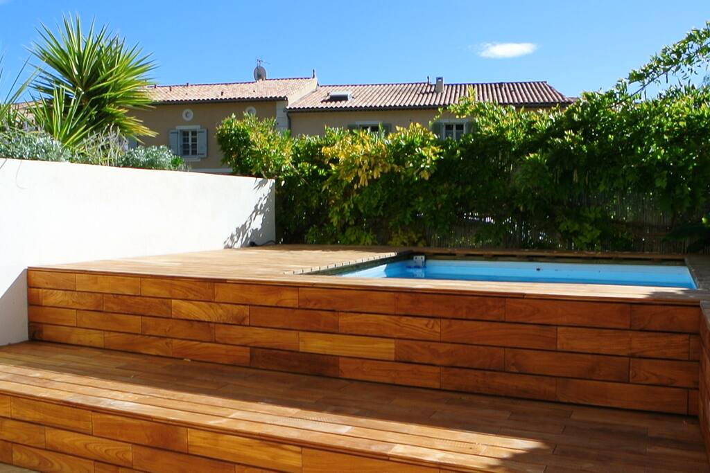 Vue terrasse piscine