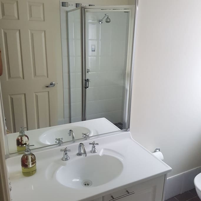 the bathroom
