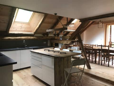 Barn conversion in Vallouise village