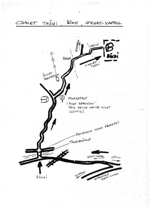 Anfahrtsplan ab Ebnat-Kappel