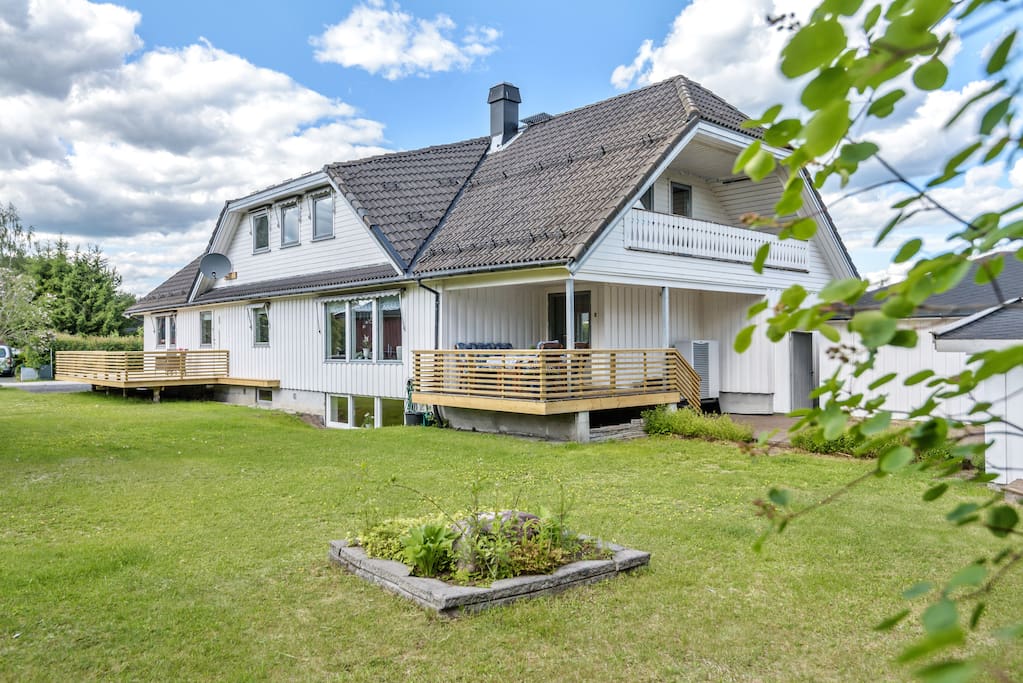 The apartment is located in the front part of our villa.