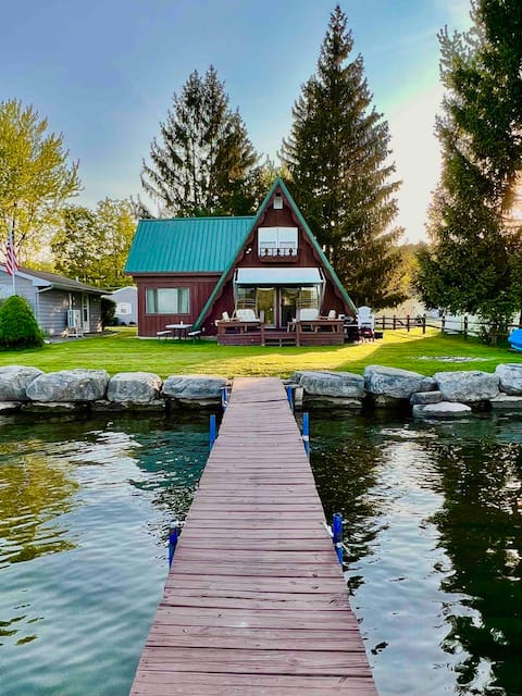 The Honey A-Frame Charming Lakefront Retreat