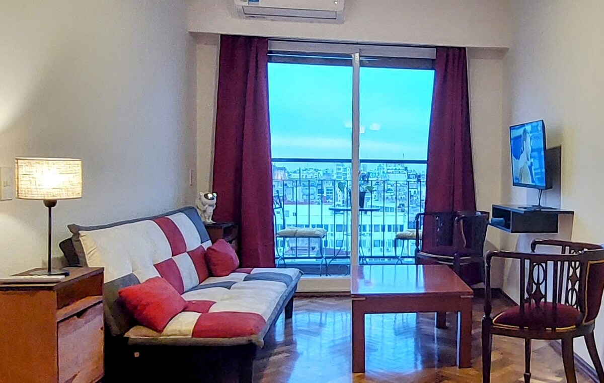 Departamento monoambiente con aire acondicionado en Buenos Aires