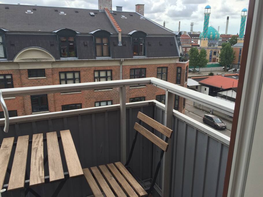 The balcony with a view.