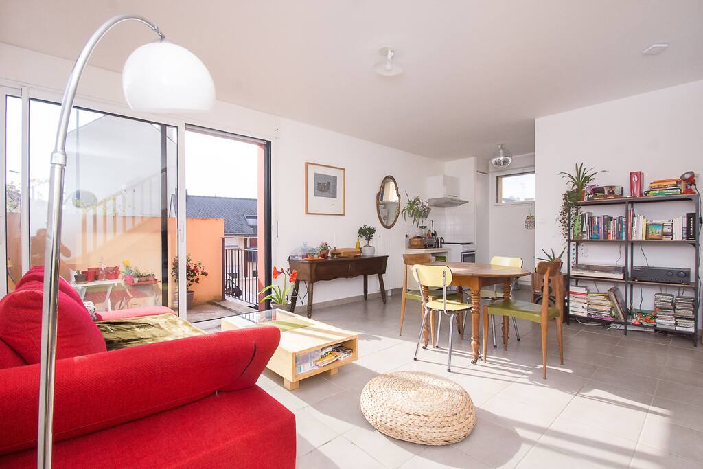 espace de vie du duplex