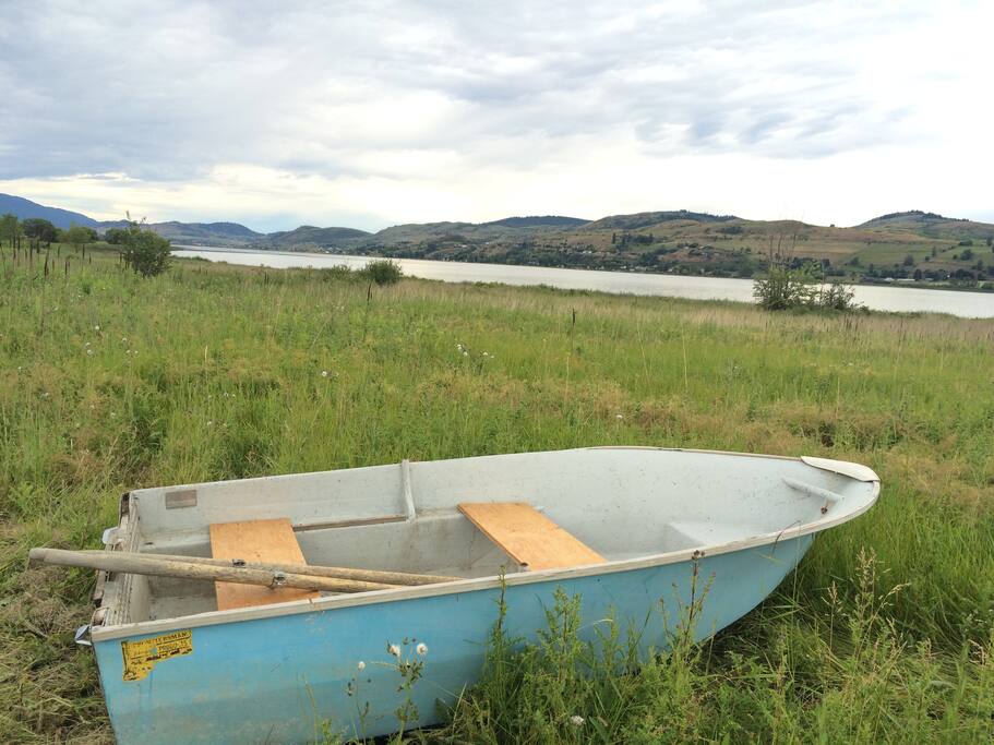 Happy to have you row out and catch yourself dinner. lots of good fishing in Swan Lake