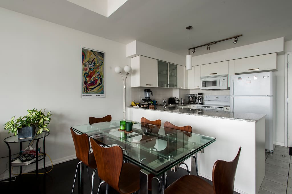 Open concept dining room