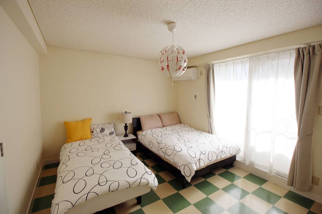 Now we have 1 double bed and 1single bed in Master bedroom.