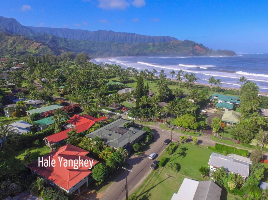 Exterior drone view