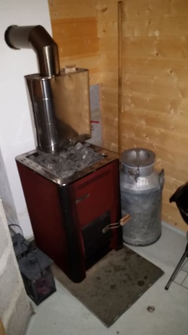 Woodstove sauna
