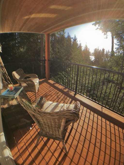 Soak up the afternoon sunshine on your private deck.