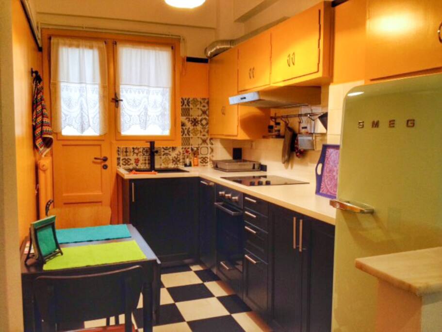 Our sweet kitchen with everything you may need