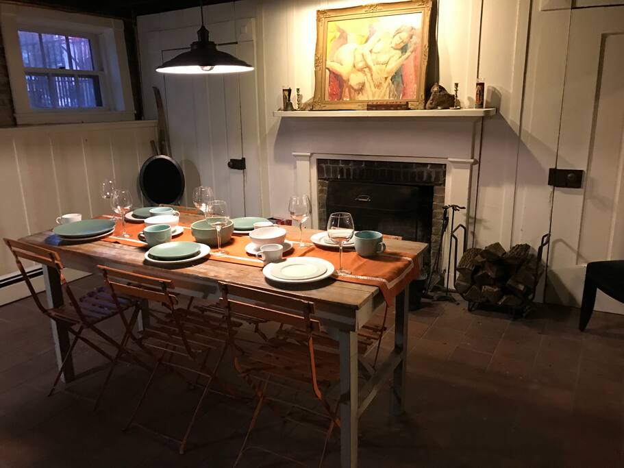 Dining Room & Fireplace #1