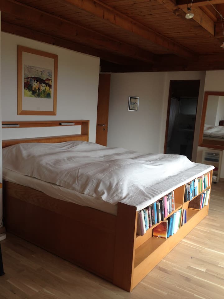 dormitorio grande con baño contiguo 