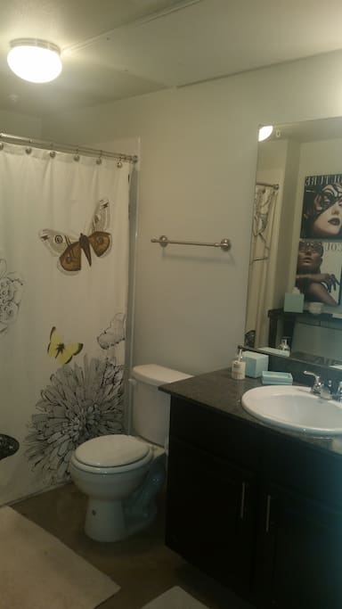 Bathroom with soaking tub