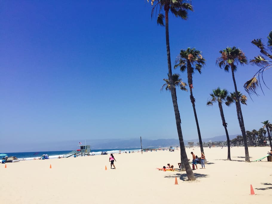One block away:) views of Santa Monica/Malibu mountains.