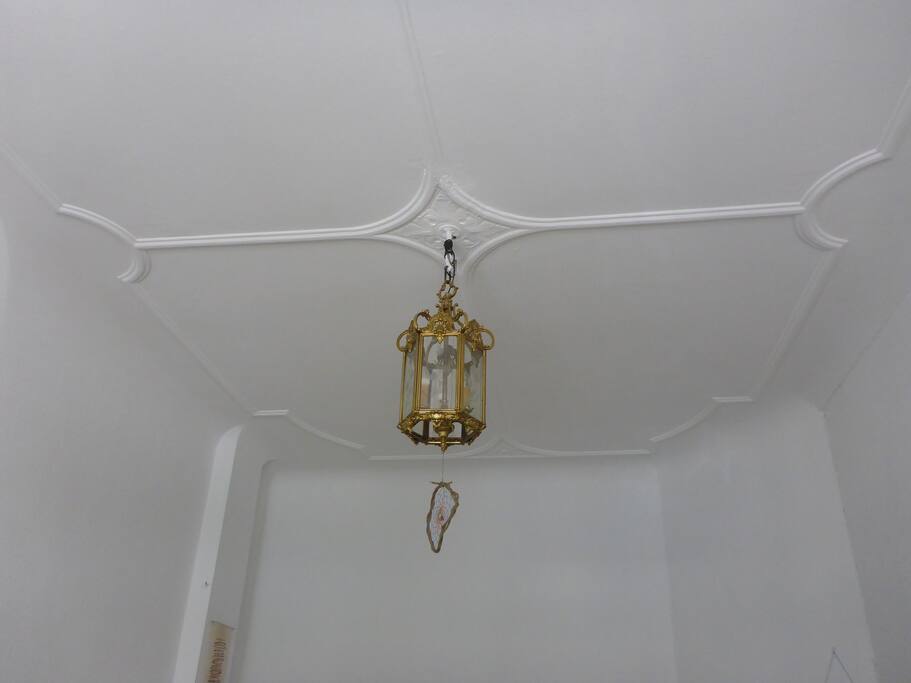 mid-century ceiling in the room