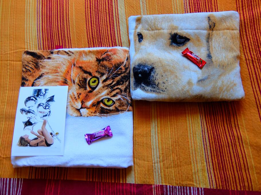 You´re welcome to use our towels to save some space in your luggage! Estonian candies on the pillow and a welcome postcard are also included :) We are thankful, that you have chosen us!