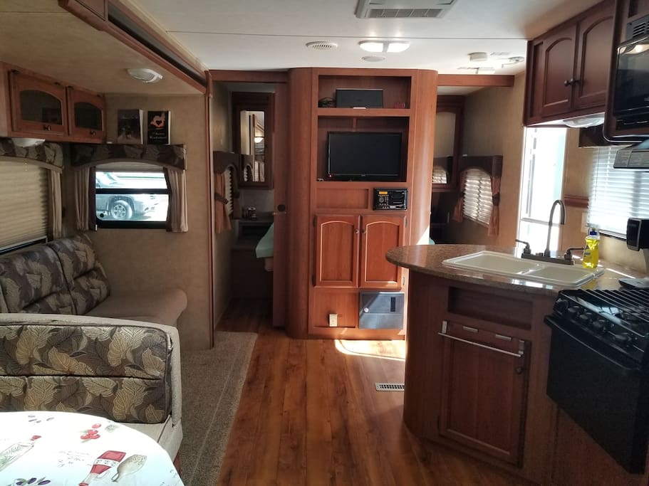 Living room and Kitchen