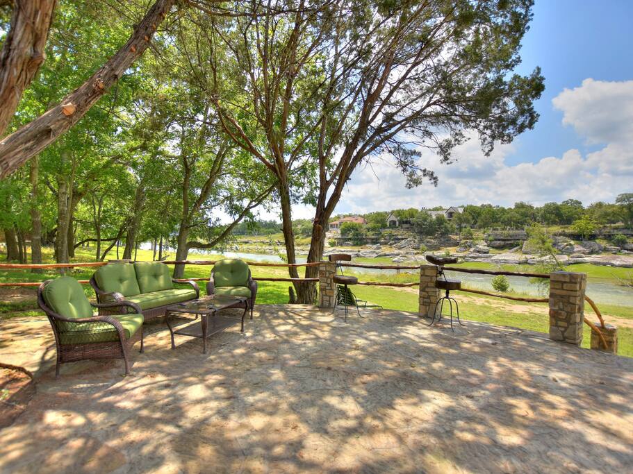 Large riverfront porch